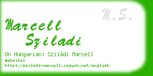 marcell sziladi business card
